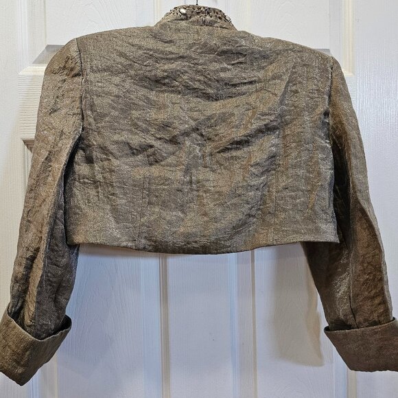 Ignite Evenings by Carol Lin Metallic Embellished Jacket - Picture 5 of 6